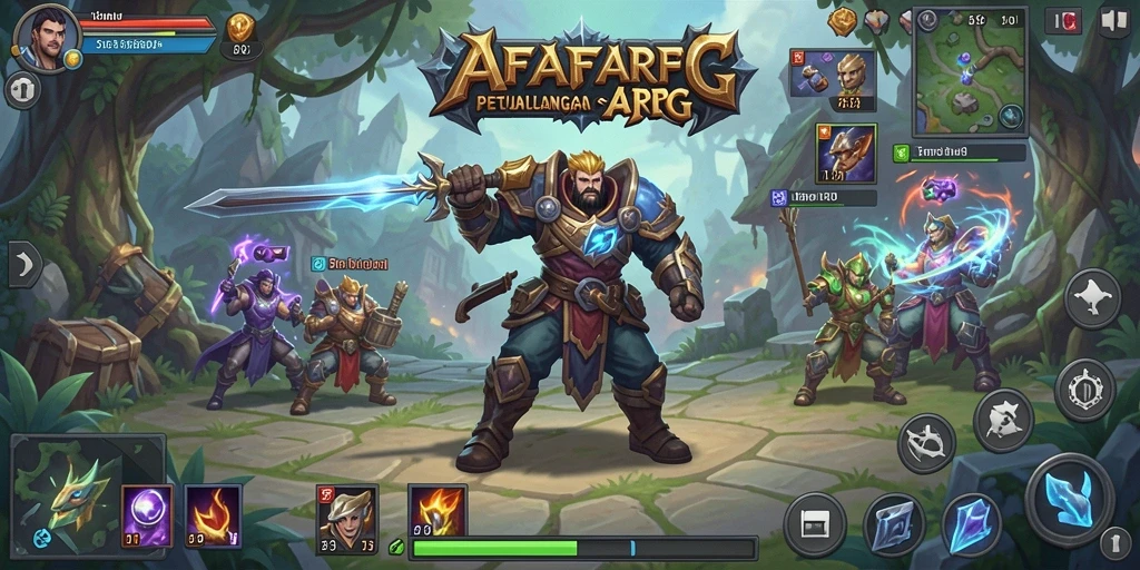 Tangkapan layar gameplay <strong>AFAF</strong> yang intens dan seru dalam pertempuran ARPG.
