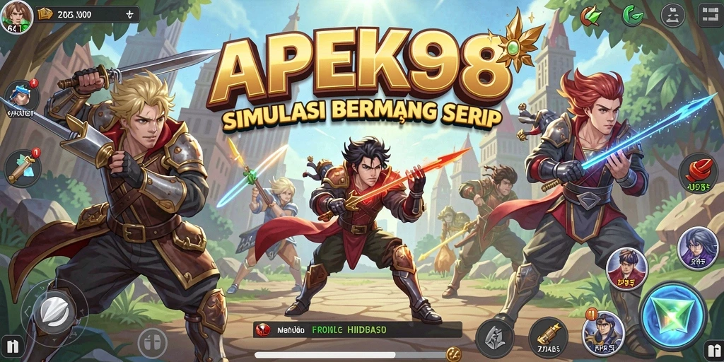 Tampilan gameplay APEK88 yang menampilkan interaksi karakter dan lingkungan.
