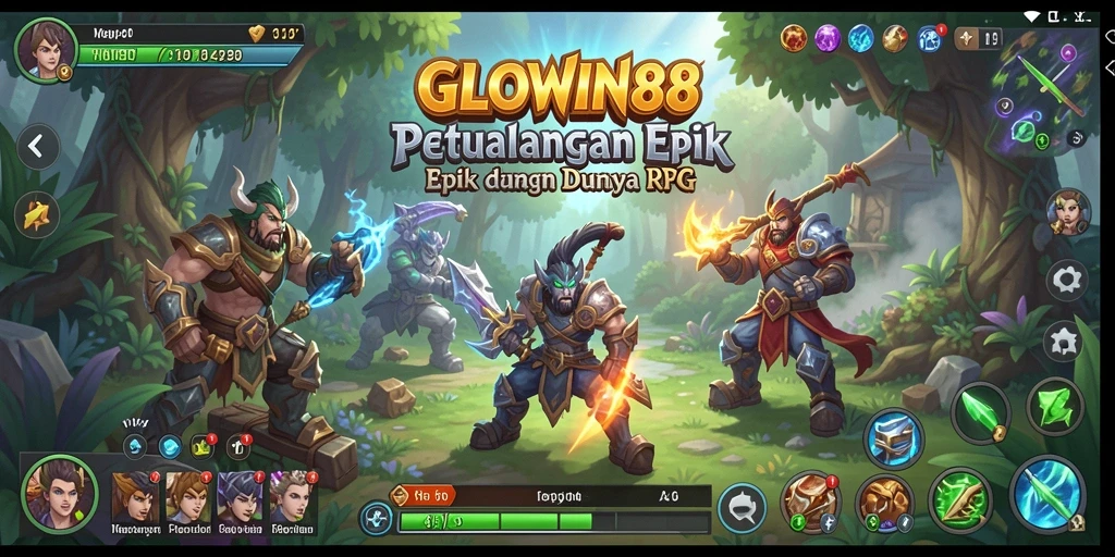 Tampilan gameplay GLOWIN88 yang seru dan mendebarkan.