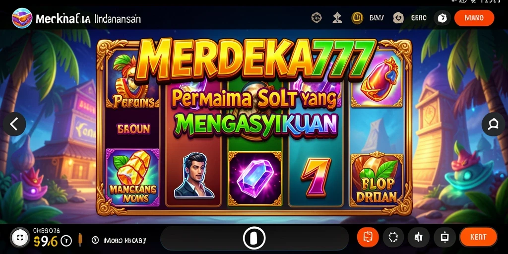 Tampilan gameplay menarik dari slot MERDEKA777.