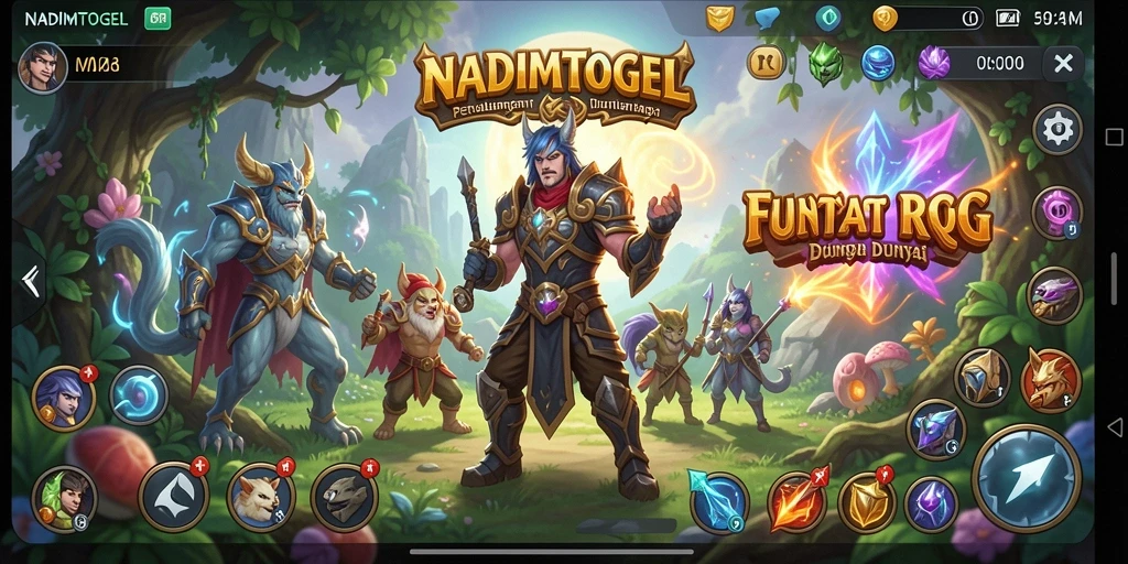 Tampilan gameplay menegangkan dalam NADIMTOGEL.