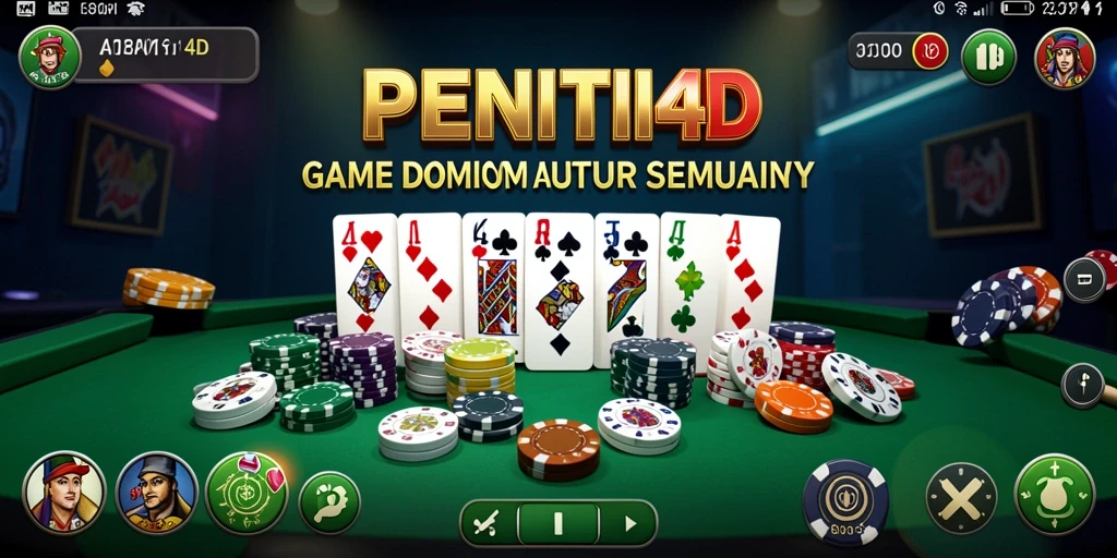 Tampilan menarik gameplay domino di PENITI4D.