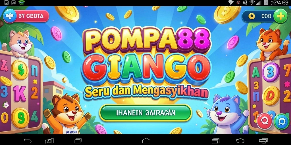 Screenshot utama POMPA88 menampilkan gameplay seru Bingo.