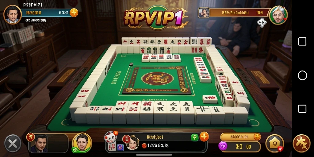 Tampilan gameplay seru dari RPVIP1 yang menggoda para pemain Mahjong.