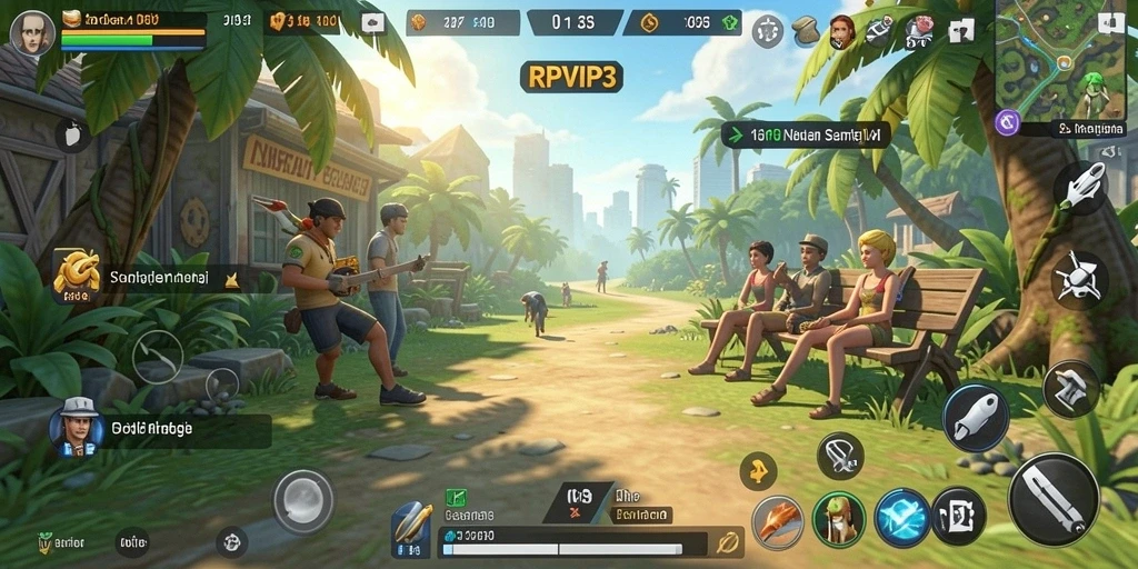 Tampilan gameplay RPVIP3 yang menarik dan penuh warna.