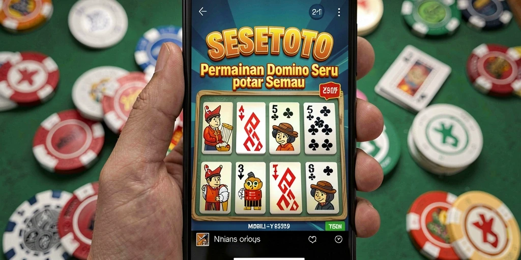 Tampilan gameplay seru SESETOTO dalam pertandingan Domino