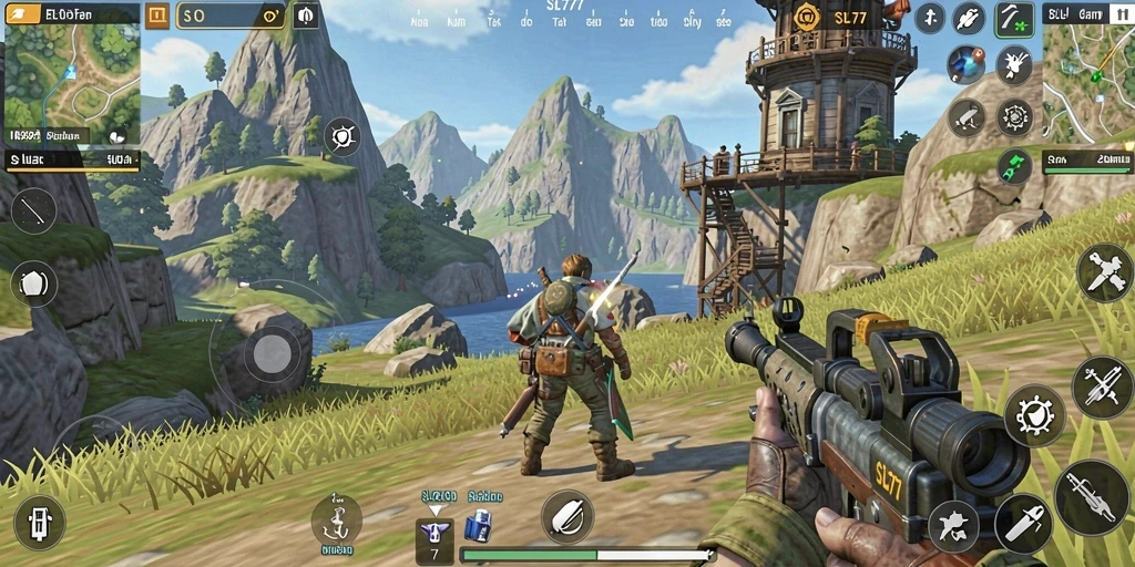 Screenshot gameplay Open World SL777 yang memukau.